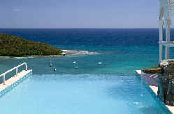 main view of 30 foot infinity edge pool